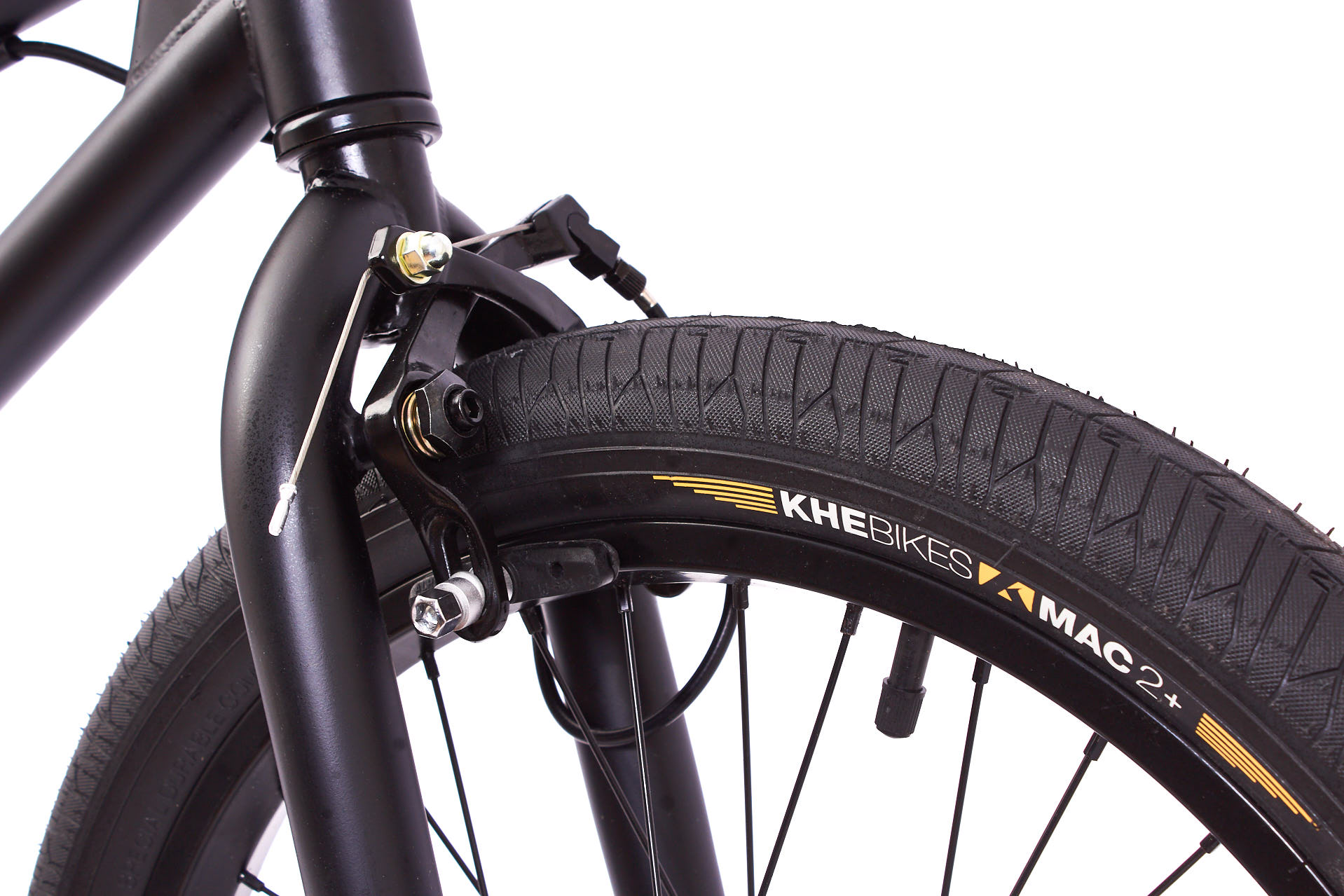 Ein weiteres Highlight des Catweazles sind die MAC2+ Reifen von KHEbikes, die nicht nur extrem leicht, sondern auch sehr stabil sind, und sich deshalb unter Pro-Fahrern großer Beliebtheit erfreuen