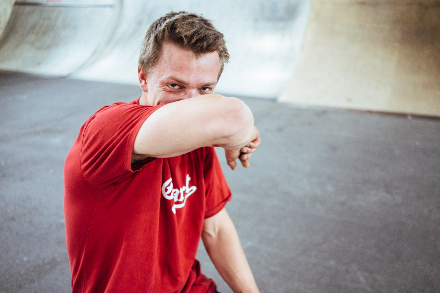 Oscar Martens gab richtig Gas und war demensprechend auch richtig am Ölen