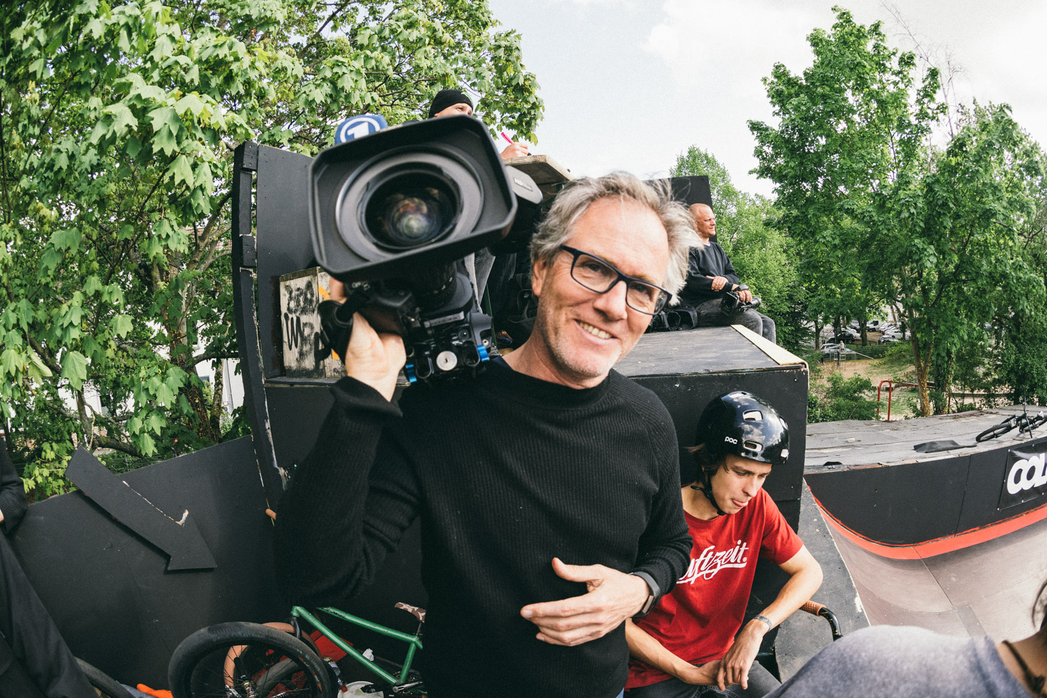 Der Hessische Rundfunk war auch vor Ort, um einen Beitrag für die lokalen Nachrichten zu drehen