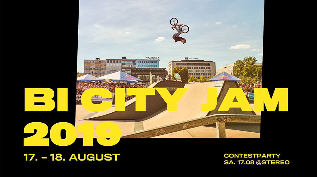 Auch im 16. Jahr seines Bestehens ist der Bielefeld City Jam ein absoluter Pflichttermin. Die ersten Infos zum BMX-Festival auf dem Kesselbrink gibt es hier