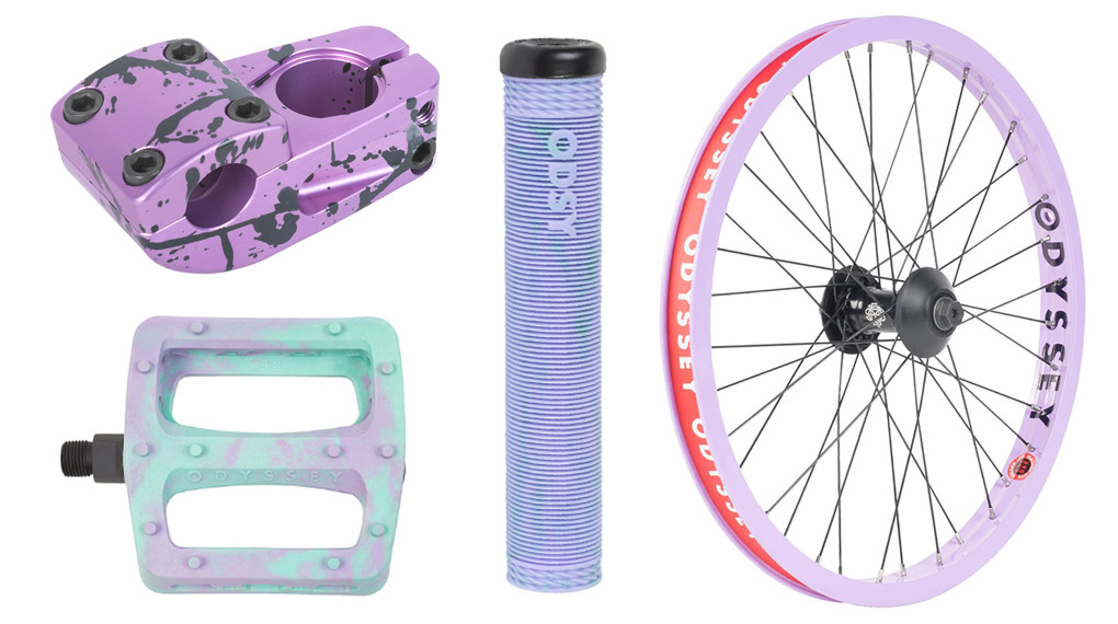 Der Frühling wird farbenfroh – zumindest wenn es nach Odyssey BMX geht. Die haben nämlich einen Großteil ihrer neuen Produkte in den Farbtopf getunkt.