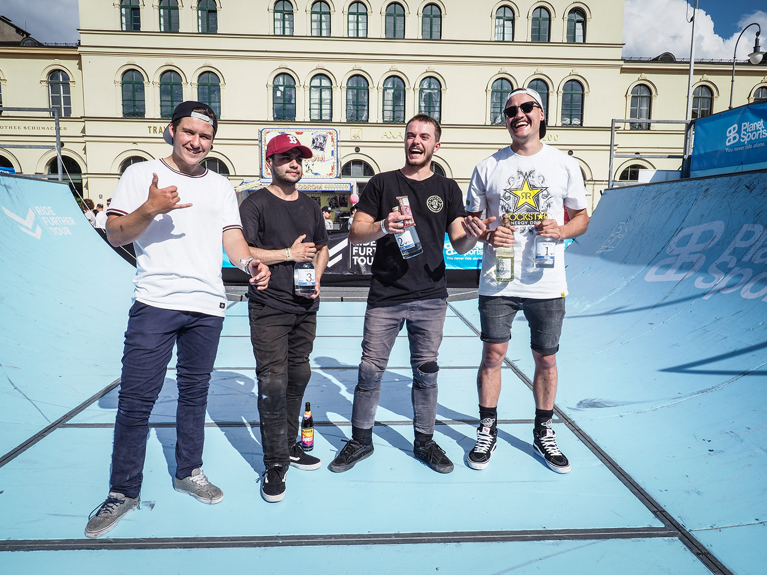 V.l.n.r. Philip Staudigl, Fatih Aslan, Paul Janda, Chris Halbritter