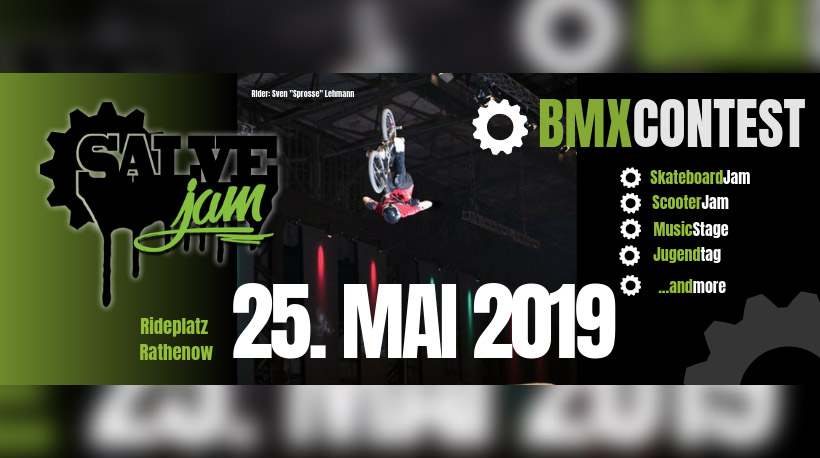 Am 25. Mai 2019 ist auf dem Rideplatz in Rathenow ordentlich was los. Dann wird dort nämlich mit dem Salvejam die neuen Rampenanlage eingeweiht.