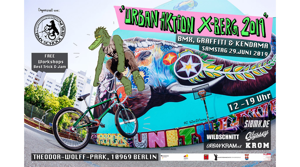 Die Urban Aktion vereint am 29. Juni 2019 BMX-Flatland, Graffiti und Kendama. Hier erfährst du mehr über die Veranstaltung in Berlin-Kreuzberg.