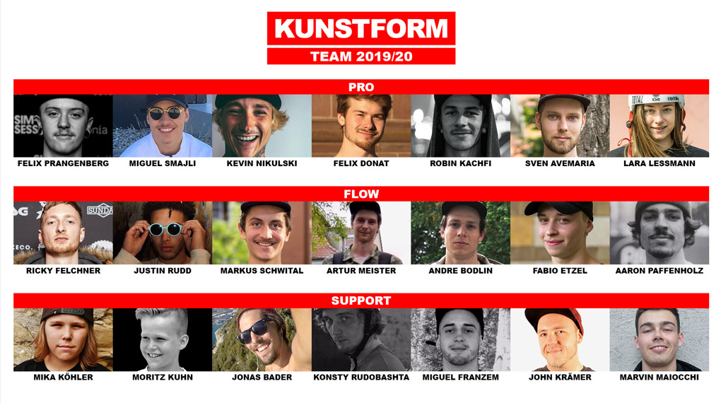 Das ohnehin schon riesige Team des kunstform BMX Shops hat noch einmal Zuwachs bekommen. Daniel Fuhrmann verrät uns, wer alles neu dabei ist.