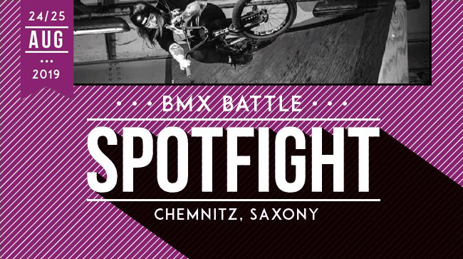 Vom 24.-25. August 2019 geht der BMX Battle Spotfight in Chemnitz in die dritte Runde. Hier findest du die wichtigsten Infos zu der Sause im Herzen Sachsens