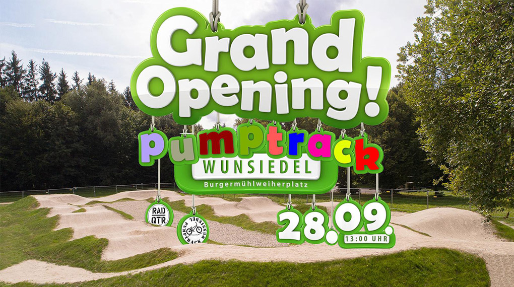 JUBEL! Am 28. September 2019 wird der Pumptrack Wunsiedel mit einem großen Fest eröffnet. Hier erfährst du mehr über die oberfränkische Pumpersause.