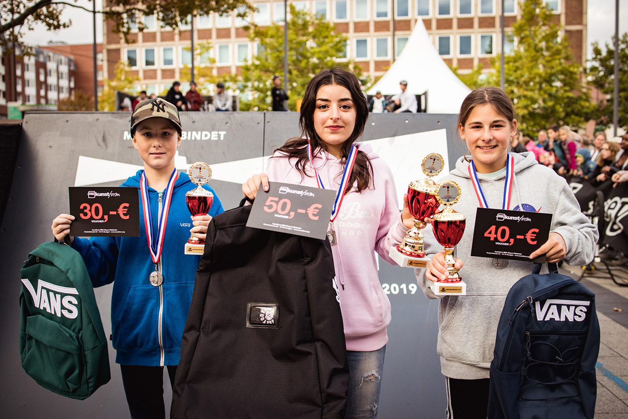 Die Gewinnerinnen der Girlsklasse auf dem TDE-Contest in Kiel