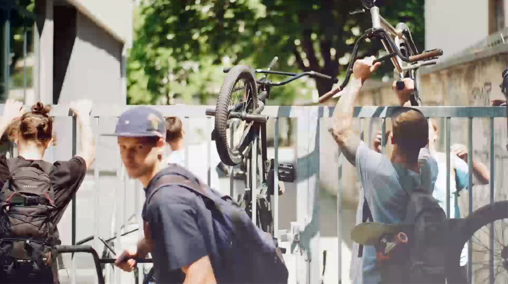 Während den zweijährigen Dreharbeiten zu "Champagne" hat das Team von Kink BMX unter anderem in Deutschland und Madrid vorbeigeschaut.