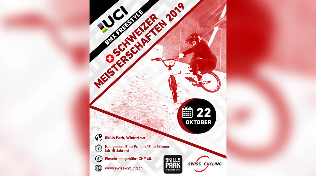 Am 22. Oktober 2019 führt Swiss Cycling erstmals nationale Meisterschaften in der Disziplin BMX Freestyle Park durch. Hier erfährst du mehr.