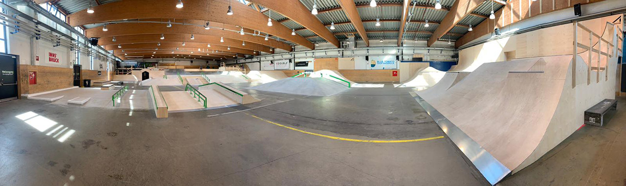 Die neue Skatehalle Innsbruck in ihrer ganzen Pracht