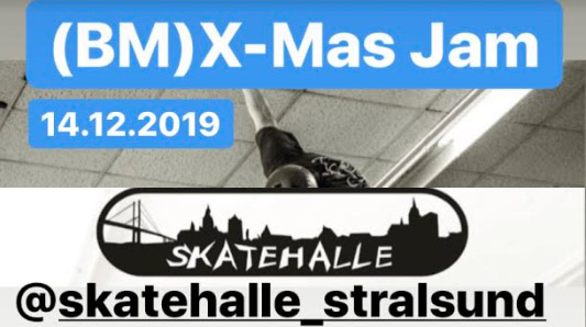 Ho Ho Ho an der Ostseeküste! Der alljährliche Adventsjam in der Skatehalle Stralsund steigt in diesem Jahr am 14. Dezember 2019.