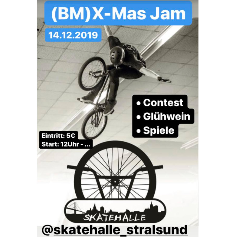 Ho Ho Ho an der Ostseeküste! Der alljährliche Adventsjam in der Skatehalle Stralsund steigt in diesem Jahr am 14. Dezember 2019.