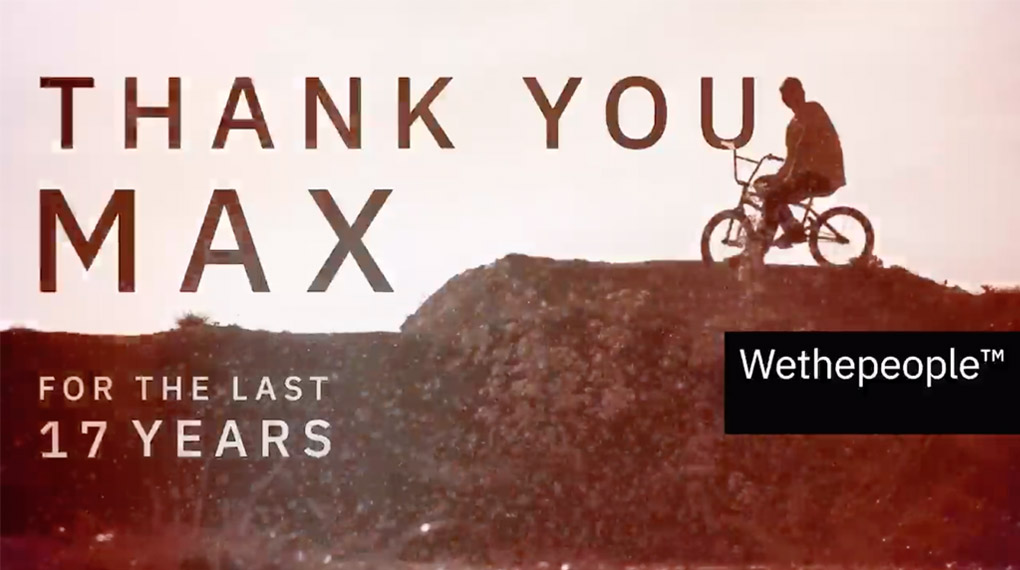 Nach 17 Jahren wurde Max Gaertig auf den freedombmx Awards 2019 in der Skatehalle Aurich offiziell aus dem Pro-Team von wethepeople verabschiedet.