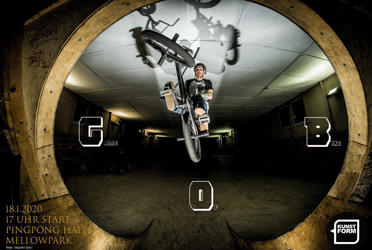 Am 18.1.2020 wird in der Pingponghalle des Mellowparks Game of BIKE gespielt, den Gewinnern winken Preise von kunstform. Hört sich doch gut an! Also, ran da!