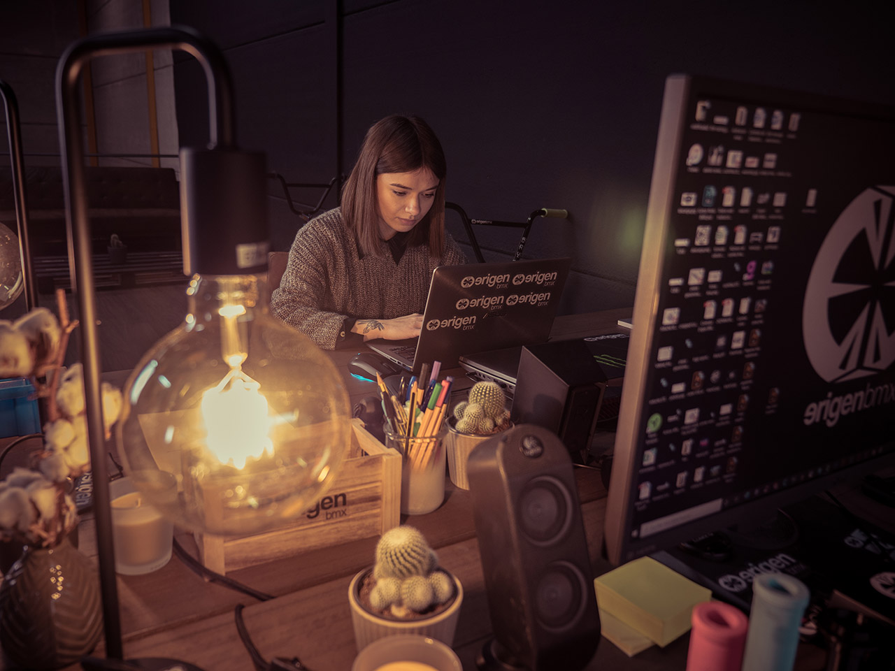 Anastasia von Erigen BMX bei der Arbeit