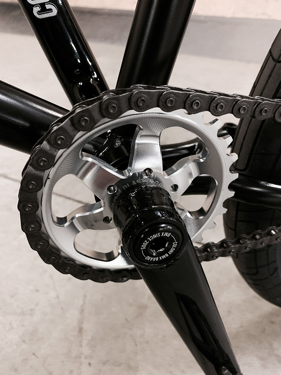 Das Blaster Sprocket von Colony BMX ist Chris James