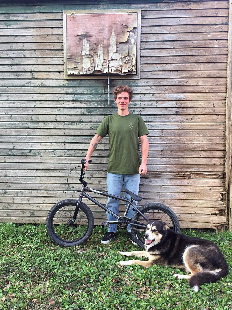 Alessandro Izzo und sein Hund Jacques