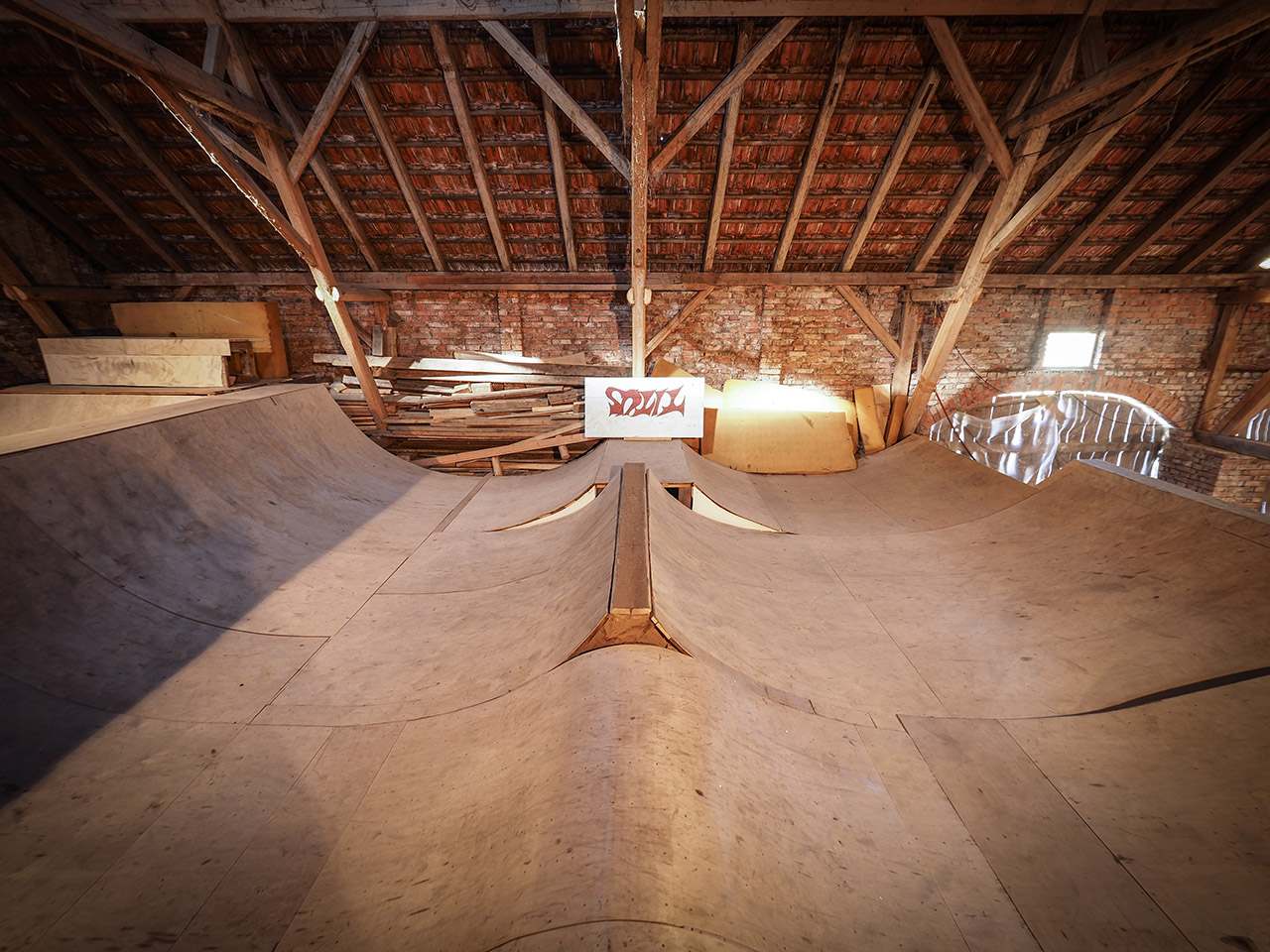 Der obere Bereich des BMX Stadl noch mal im Detail