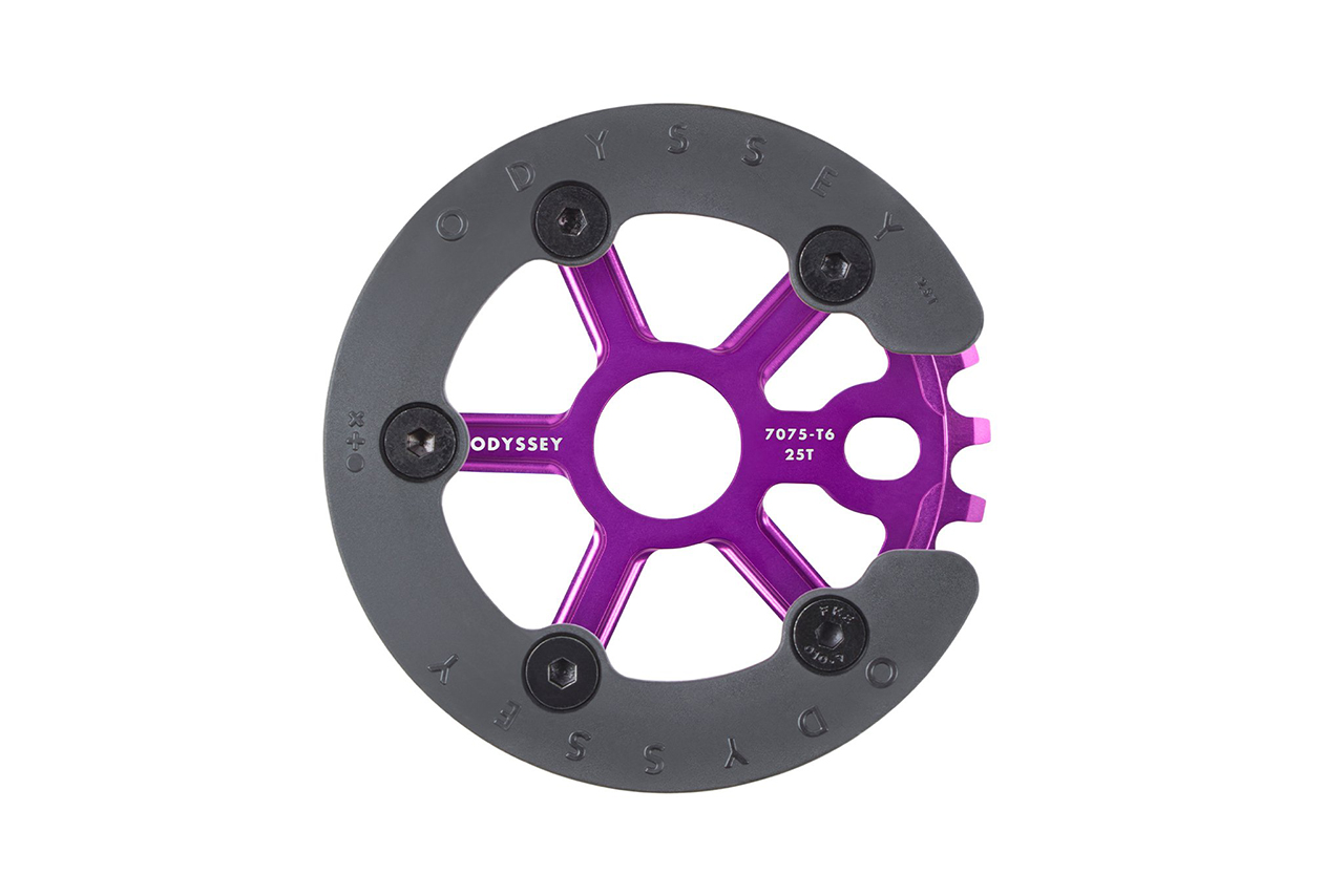 BMX Kettenblatt Odyssey BMX Utility Pro Sprocket mit 25 Zähnen in lila