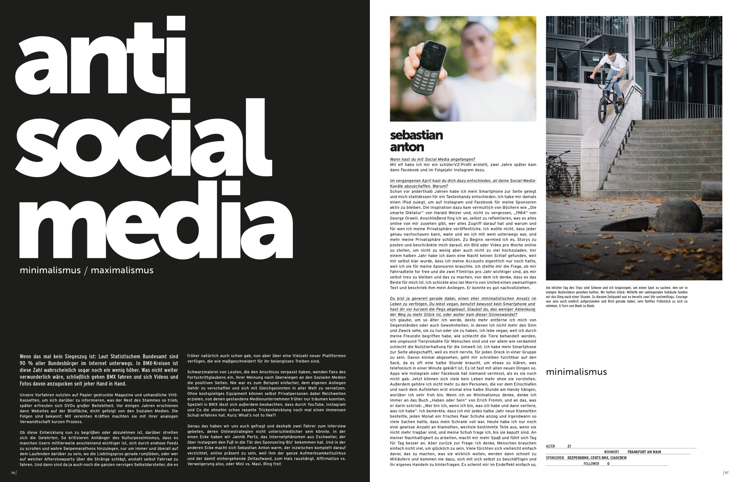 Interview mit Sebastian Anton in der Sonderausgabe zum 25-jährigen Jubiläum von freedombmx