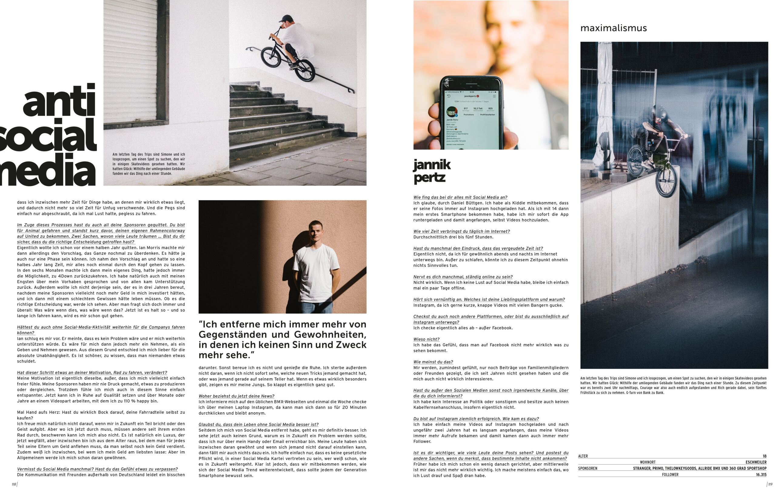 Interview mit Sebastian Anton in der Sonderausgabe zum 25-jährigen Jubiläum von freedombmx