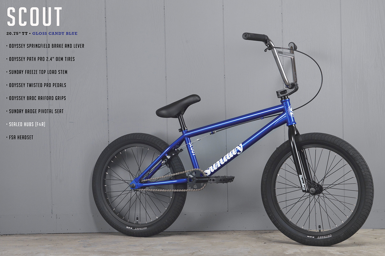 Sunday Bikes BMX Rad Scout in blau