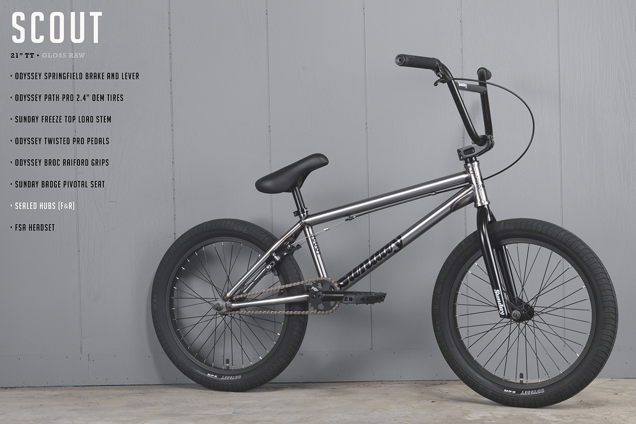 Sunday Bikes BMX Rad Scout in raw