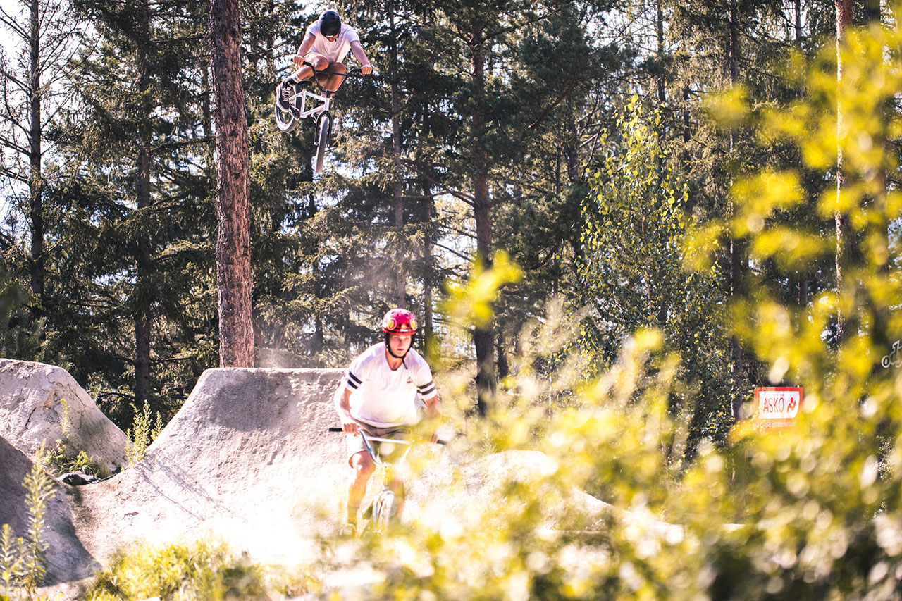 Chris Halbritter und Philip Schuster im Train auf der kleinen Line