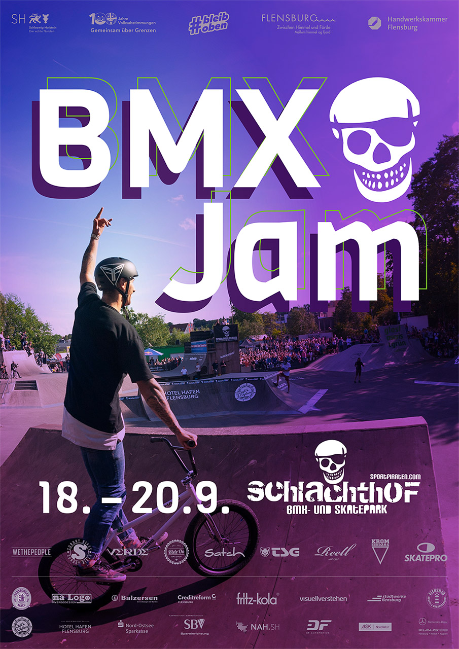 Vom 18.-20. September 2020 veranstalten die Sportpiraten einen BMX Jam im Schlachthof BMX- und Skatepark Flensburg für maximal 150 Teilnehmer*Innen.