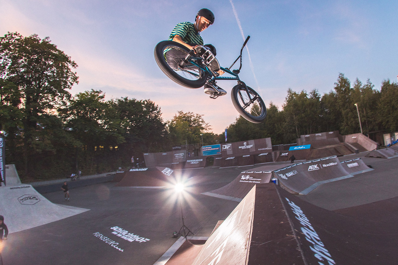 Die Flensburg-Locals sind konsequent am Stylen auf dem Rad. Reik Mahlstedt ist da keine Ausnahme