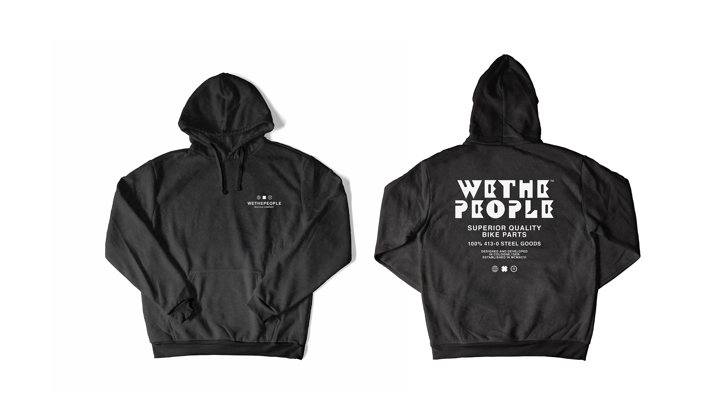 Wethepeople BMX SQB Hoodie in grau