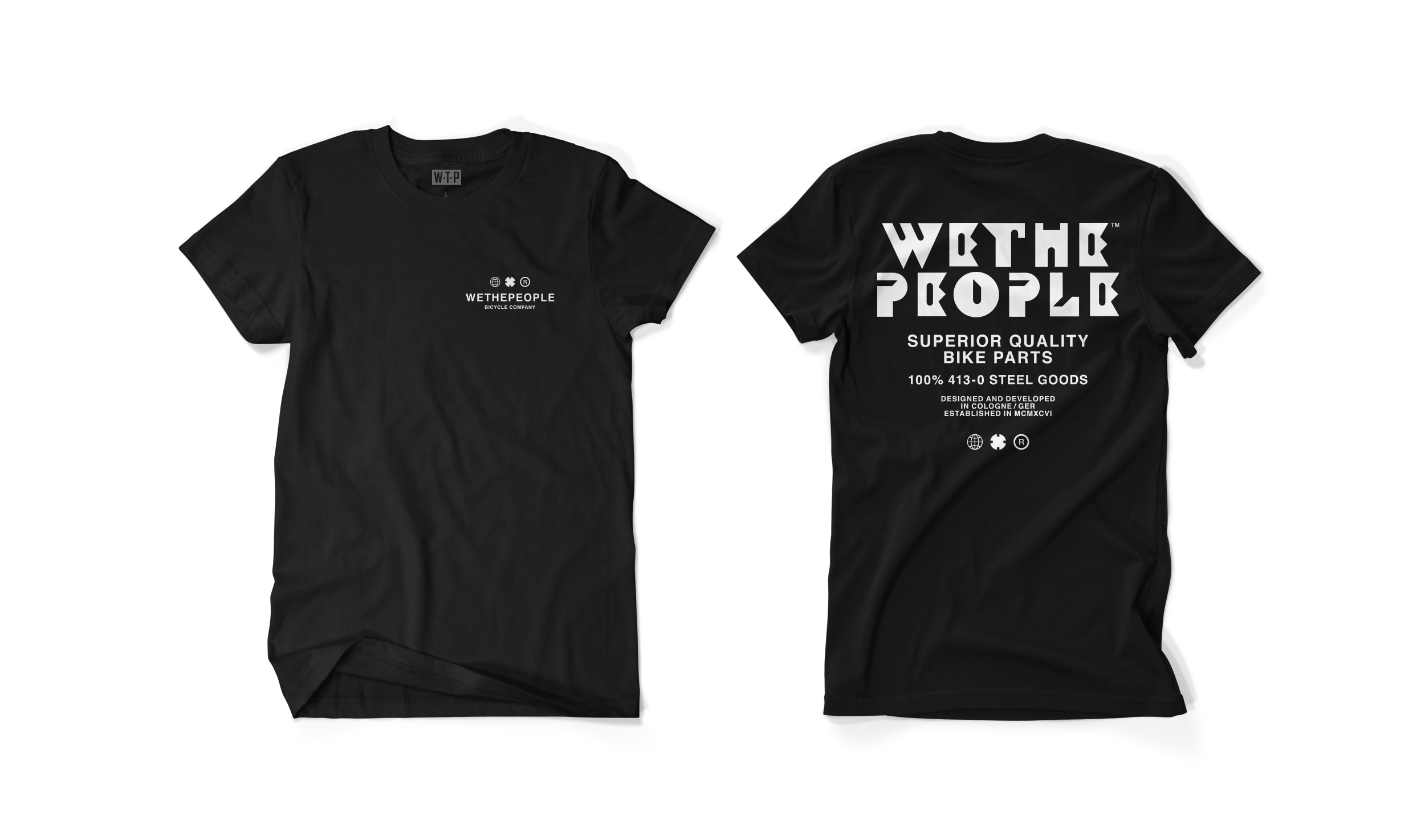 Wethepeople BMX SQB T-Shirt in schwarz