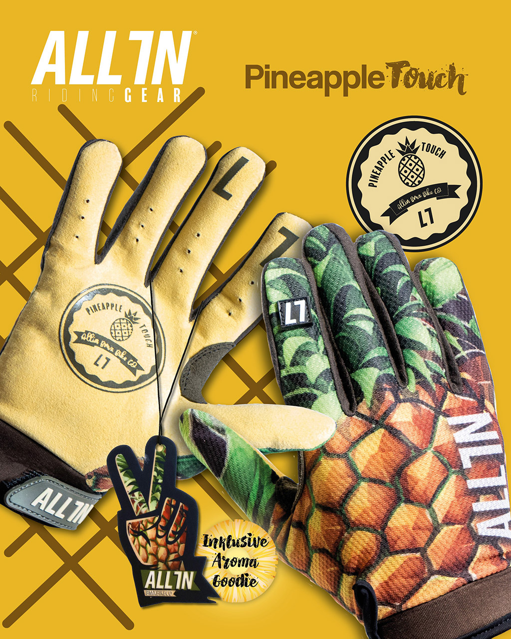 Pineapple Touch BMX Handschuhe von All In aus Oldenburg