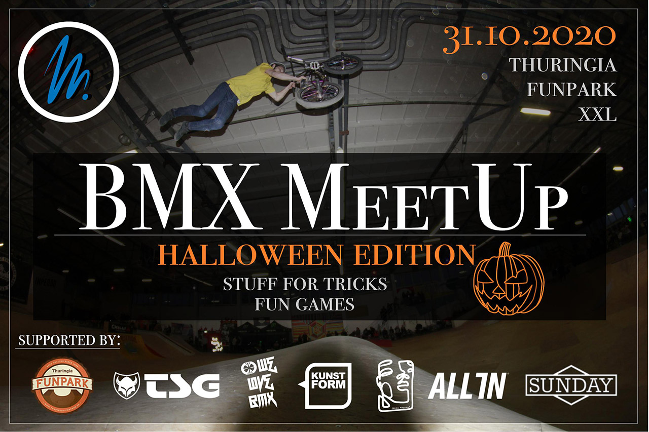Am 31. Oktober 2020 findet im Thuringia Funpark Mühlhausen ein BMX-Meetup von CT Freestyle BMX statt
