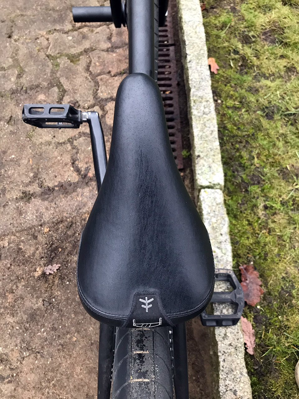 Passend zu seinem Sierra-Rahmen hat man bei Sergio Layos bei Flybikes auch noch einen Signaturesattel spendiert