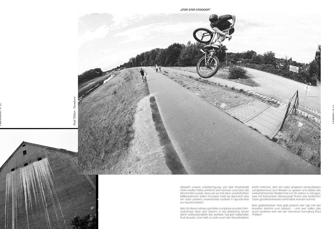 Paul Thölen in der freedombmx-Sonderausgabe aus Leipzig