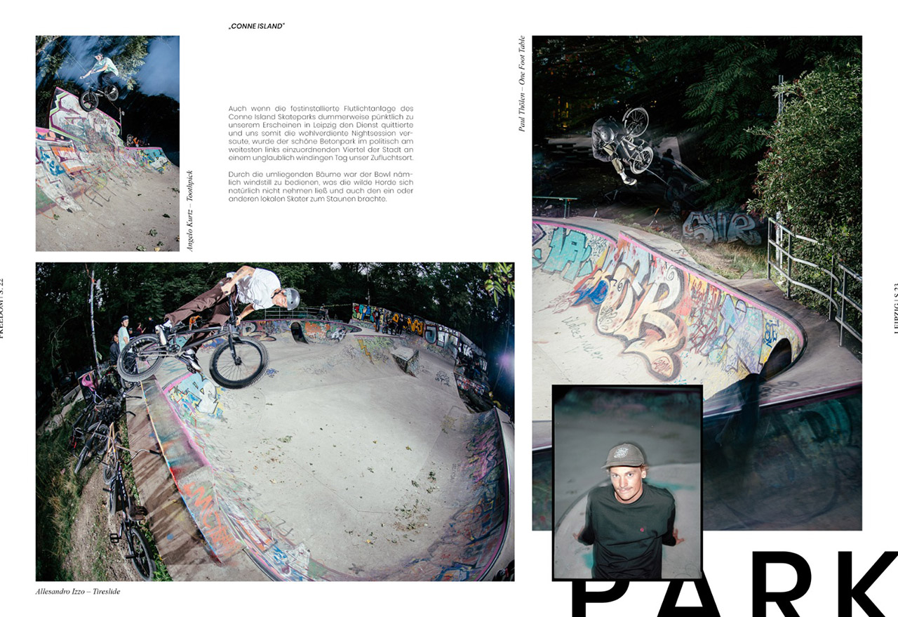 Das Intro für den Parkteil der freedombmx-Sonderausgabe aus Leipzig