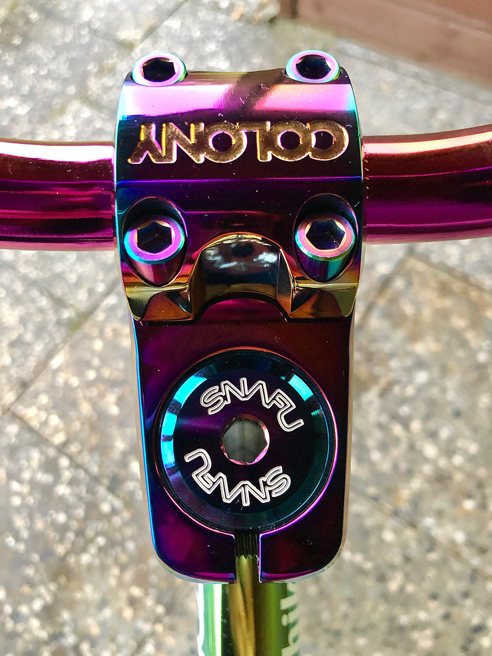 Snafu Magical BMX Stem in jet slick