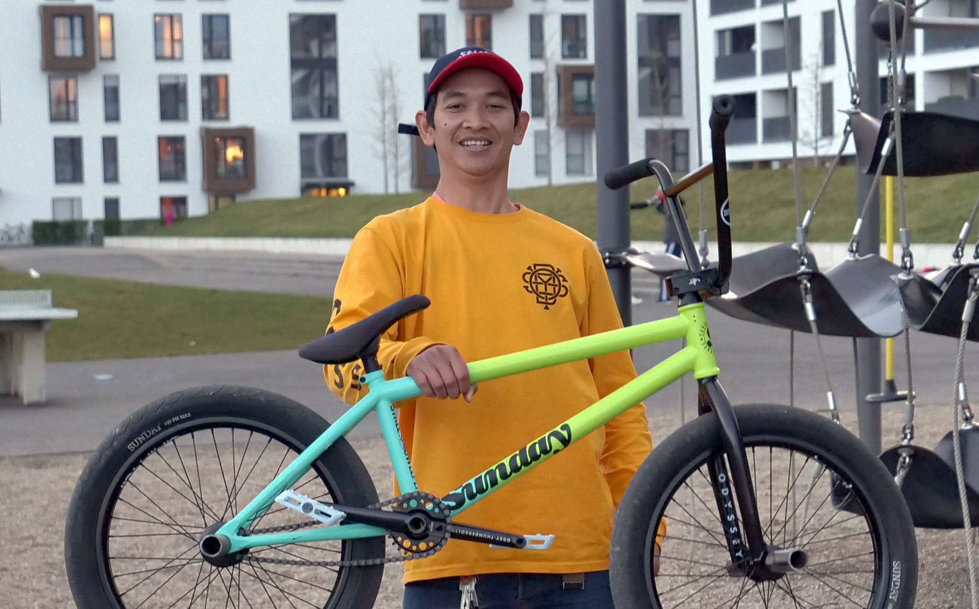 Jaoa Phuymooltree ist ab sofort über SIBMX für Sunday Bikes und Odyssey unterwegs. Zeit für einen Bikecheck!