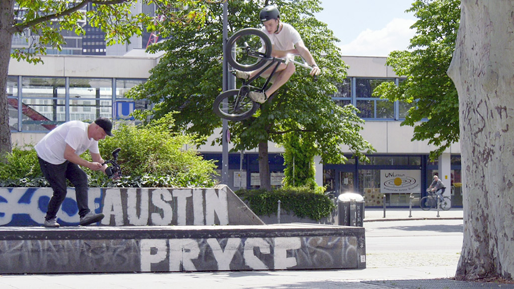 Für diese Folge von "One Dude, One Day" hat sich Sebastian einen der besten Streetspots ever vorgeknöpft: die Bockenheimer Warte in FFM.