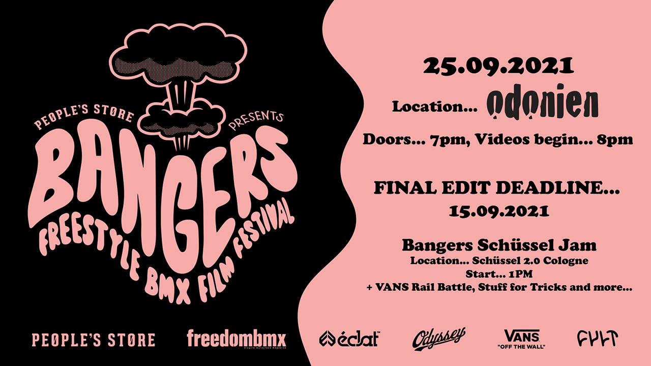 Das Bangers Freestyle Film Festival 2021 findet am 25. September im Kölner Odonien statt