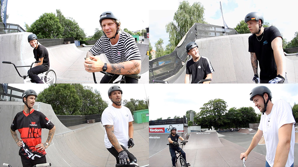 Während der Parkviertelfinalläufe beim "Game of BIKE"-Turnier im Schlachthof Flensburg gingen nicht nur Fahrradteile zu Bruch.