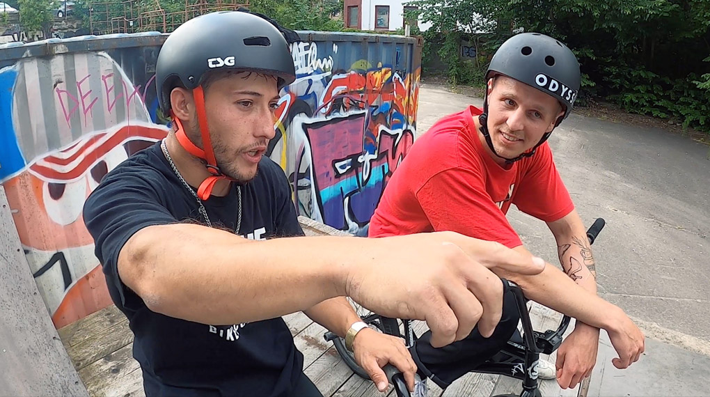Spannung pur! Hier entlang für die Streetviertelfinalläufe beim "Game of BIKE"-Turnier 2021 im Schlachthof BMX- und Skatepark Flensburg.