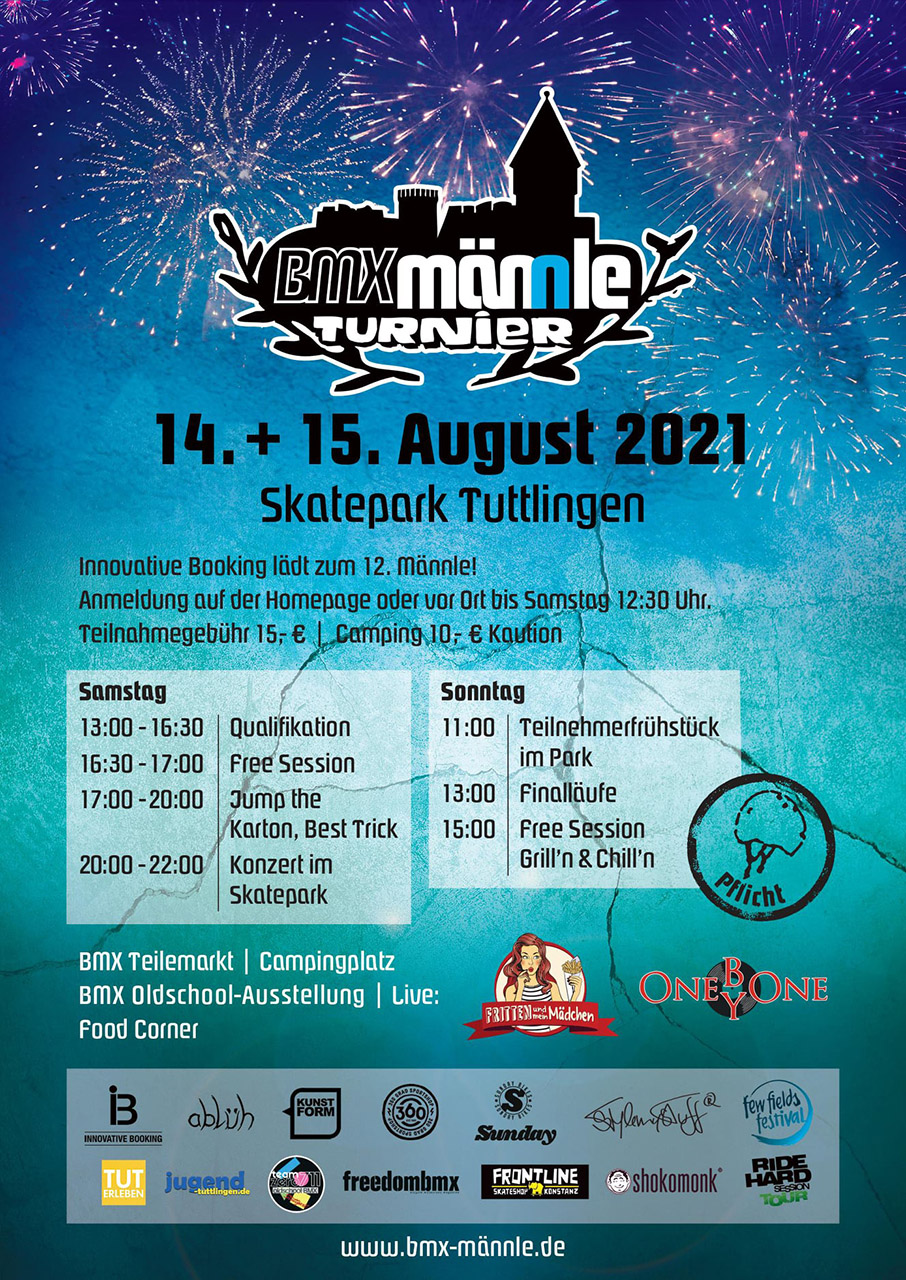 Nach der Zwangspause im vergangenen Jahr, geht das BMX Männle Turnier vom 14.-15. August 2021 in die 12. Runde.