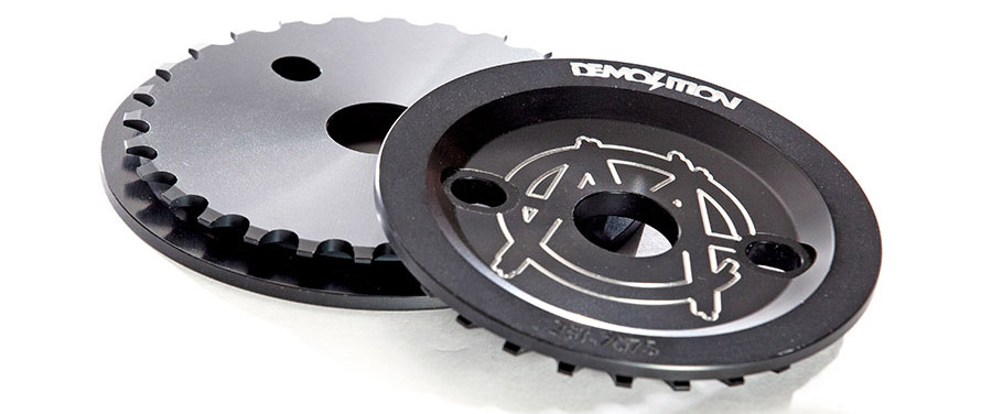 BMX Guard Sprocket von Demolition Parts und Markit in schwarz