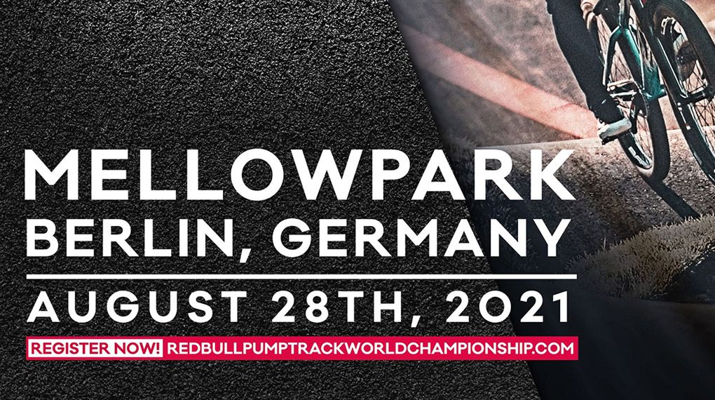 Das wird rasant! Am 28. August findet im Mellowpark Berlin der Qualifier für die Red Bull UCI Pump Track Worlchampionships 2021 statt.