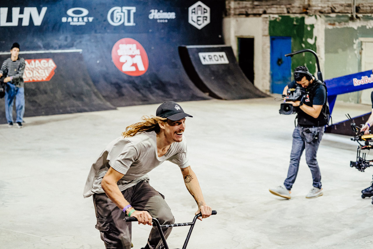 Reed stellte während seines Runs den Geschwindigkeitrekord des Parcours auf – und das wie immer mit einem Lachen im Gesicht