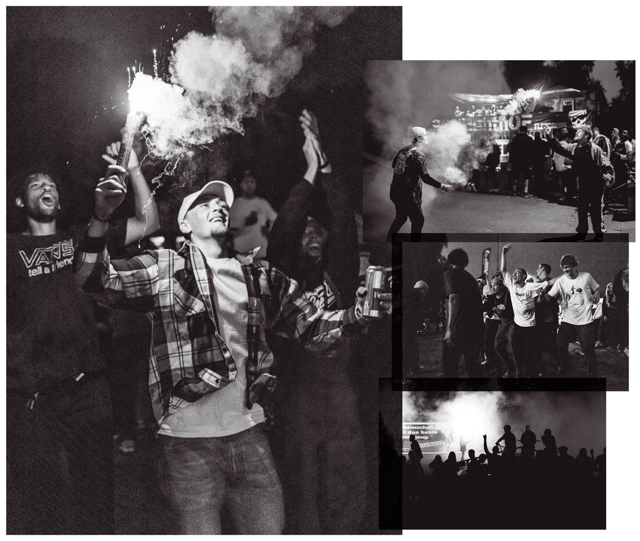 Wo die Bengalos herkamen, weiß ich nicht. Auf jeden Fall war es verdammt schön, mal wieder auf einem Konzert zu sein