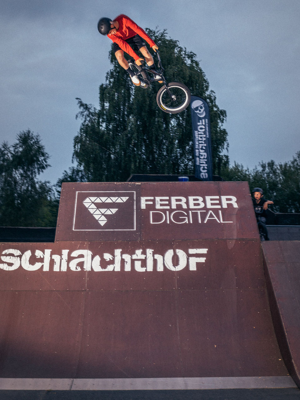 Fritz Krause ist Schlachthof-Local und weiß, wie man ein BMX bedient. 360 Toboggan